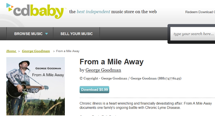 From A Mile Away CDBaby