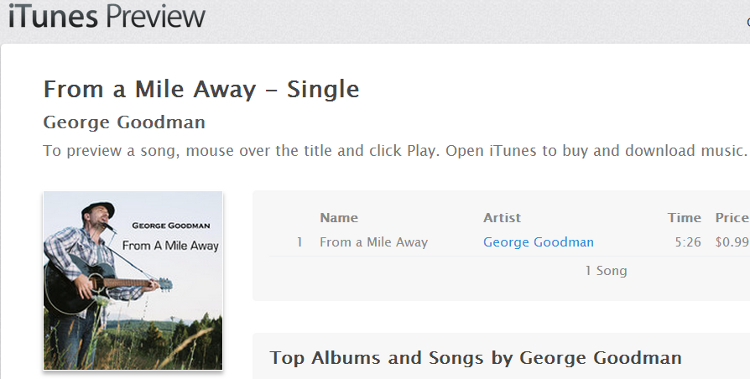 From A Mile Away iTunes